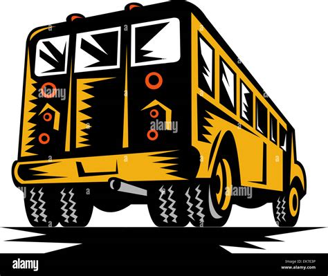 vintage yellow school bus Stock Photo - Alamy