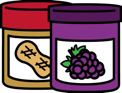 Jar of Peanut Butter and Jelly Clip Art - Jar of Peanut Butter and ...