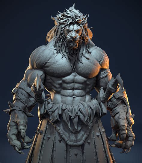 ArtStation - Lion Warrior, chen zhe | Personaggi immaginari, Creature ...