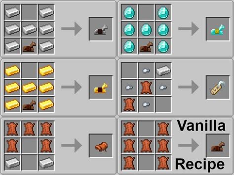 Minecraft Iron Armor Recipe