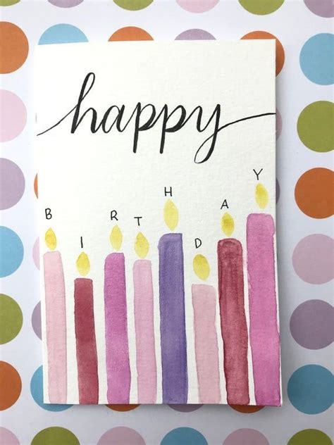 Birthday Card Ideas Discover Watercolor Birthday Card | Simple Birthday ...