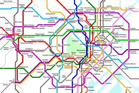 Mapa Del Metro De Tokyo Tokyo Subway Map Brain Diagram Tokyo Subway ...