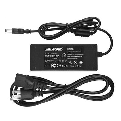 AC Power Supply Adapter DC 6 Volt 5 Amp (6V 5A) with round tip 5.5mm*2 ...