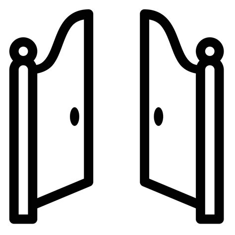 Open Door Icon Png #228587 - Free Icons Library