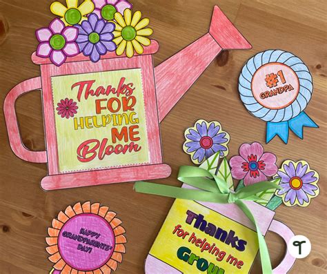 Grandparents' Day Craft - Thanks for Helping Me Bloom! | Teach Starter