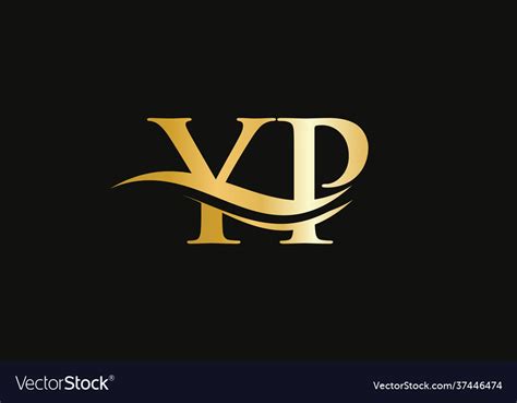 Elegant and stylish yp logo design yp logo Vector Image