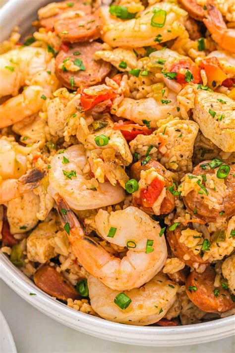 Ham Sausage And Shrimp Jambalaya Recipe | Deporecipe.co