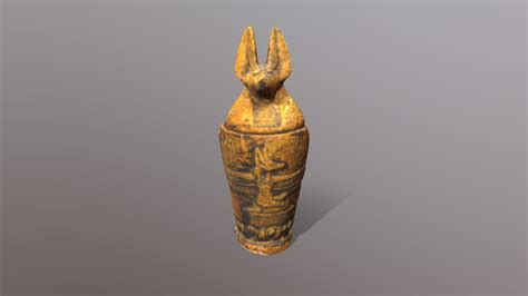 A Canopic Jar with the Head of Duamutef - 3D model by Joonas Kinnunen ...