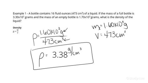 Formula to measure density - SharleneChae