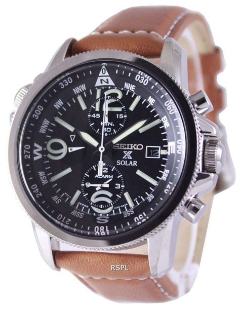 Seiko Solar Alarm Chronograph SSC081 SSC081P1 SSC081P Men's Watch ...