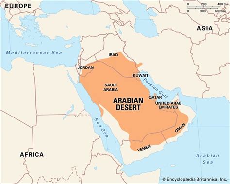 Arabian Desert | Facts, Definition, Temperature, Plants, Animals, & Map ...