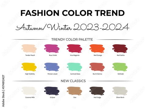 Fashion Trends 2024 Winter Colors - Elvina Tallou