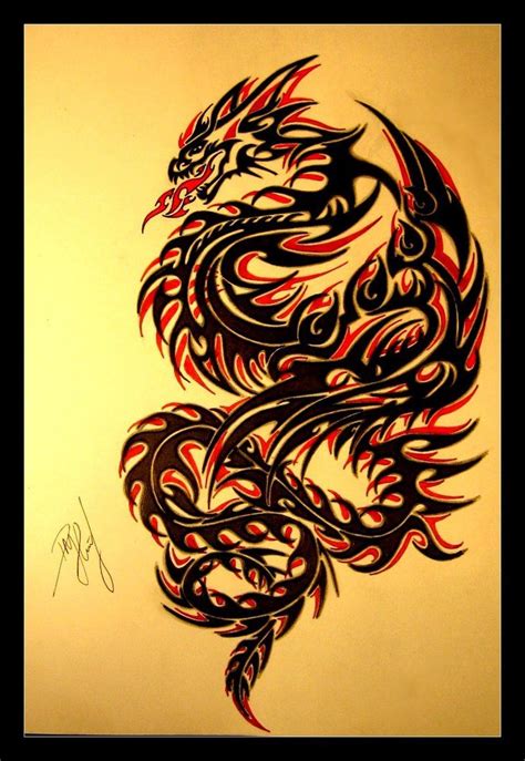 Fire Dragon Tattoo