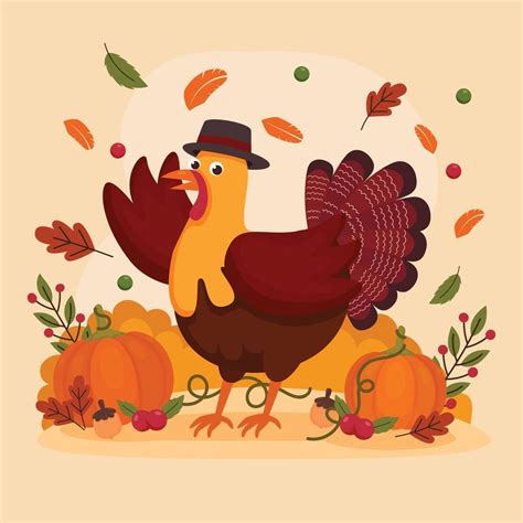 Thanksgiving Turkey Concept 12439918 Vector Art at Vecteezy