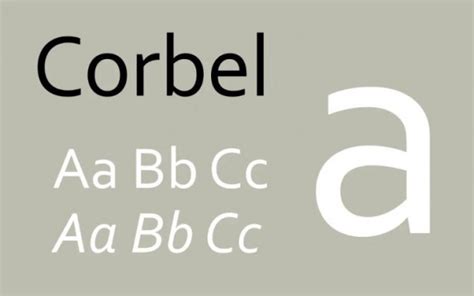 Corbel Sans Serif Font - Demofont.com