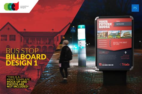 Bus Stop Billboard Design 1 ~ Flyer Templates ~ Creative Market