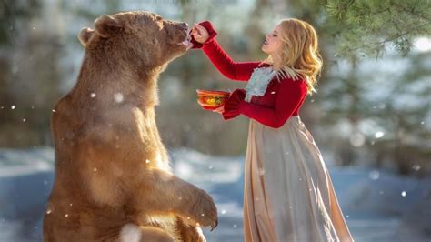 Russian Bear Model Steals the Spotlight With Fairy-Tale Photoshoots ...