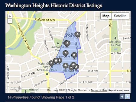 Washington Heights Historic District in Adams Morgan