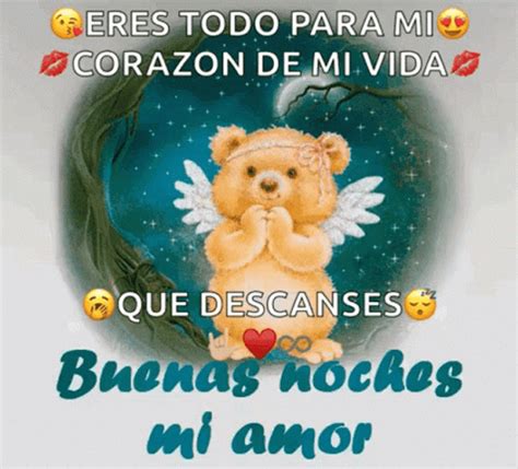 Buenas Noches Mi Amor Bear GIF | GIFDB.com