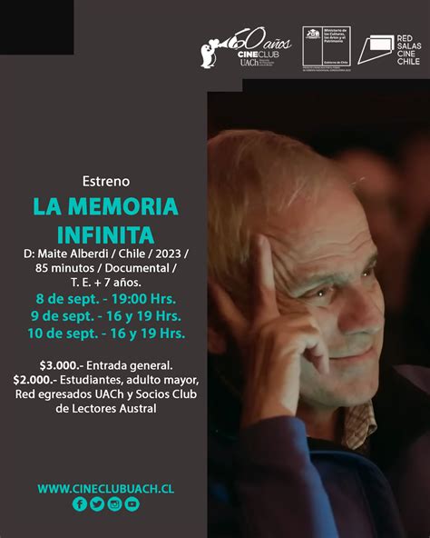 Estreno de «La memoria infinita» en Cine Club UACh – Noticias UACh