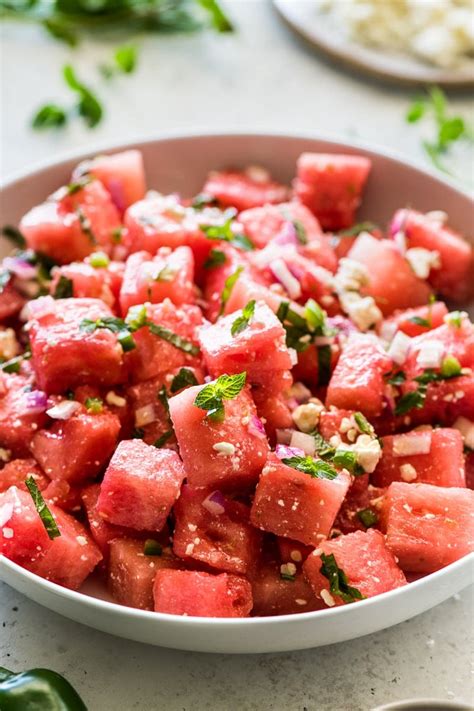 Easy Watermelon Salad - Isabel Eats