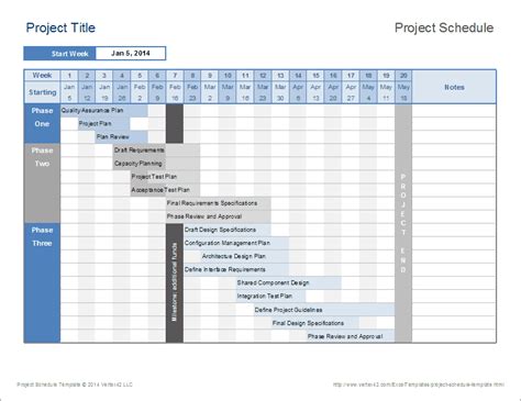 Project Schedule Template | Professional Word Templates