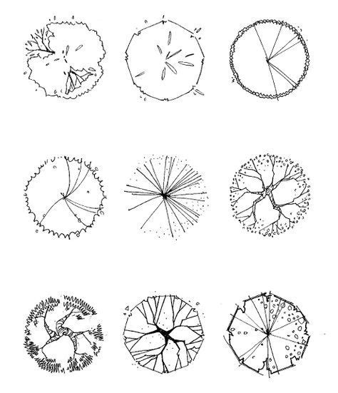 tree symbol-plan2 Architecture Symbols, Architecture Site Plan ...