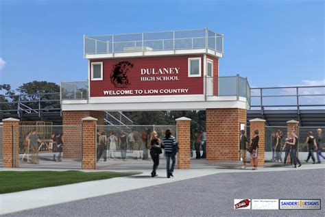 A design rendering of the new entrance and press box at Dulaney High's ...