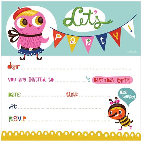 Free Printable Birthday Party Invitations | FREE Invitation Templates ...