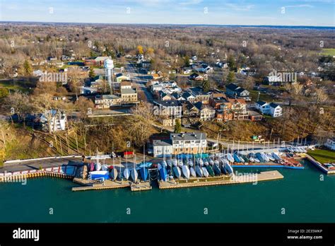 Aerial view, Youngstown, NY, USA Stock Photo - Alamy