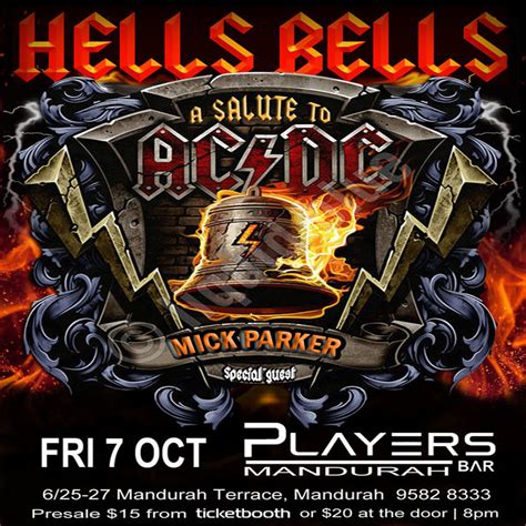 Tickets for HELLS BELLS: A Salute to AC/DC in Mandurah from Ticketbooth