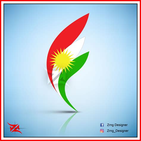 Kurdistan Flag , HD Kurdistan Flag , Qaladze City , by: Zrng Designer