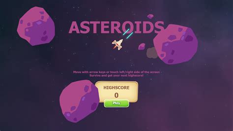 🕹️ Play Asteroids Game: Free Online Flying Spaceship Asteroid Shooting ...