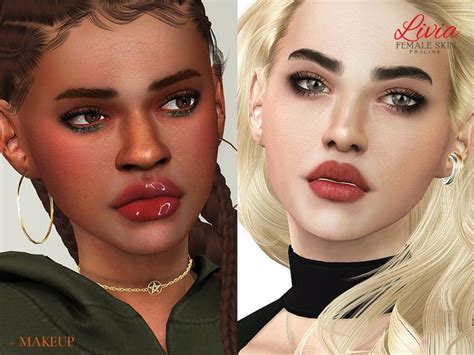 Sims 4 — Livia Skin Female by Pralinesims — Realistic skintone in 20 ...