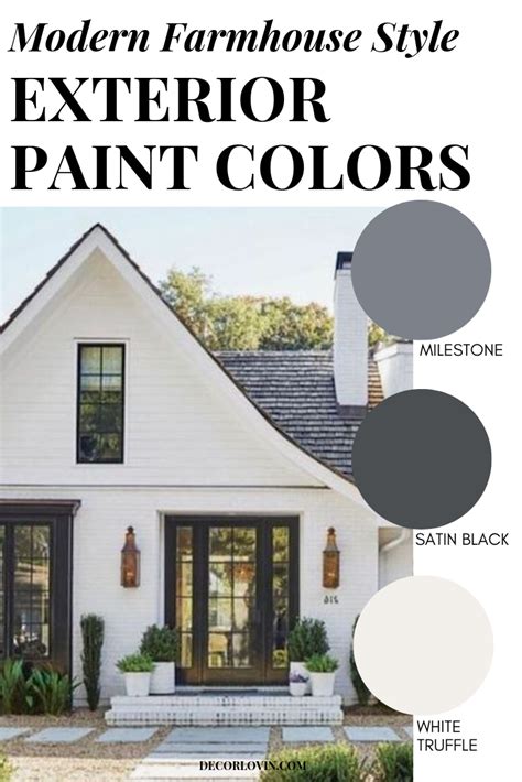 modern farmhouse exterior paint colors 2020 - Olen Gresham