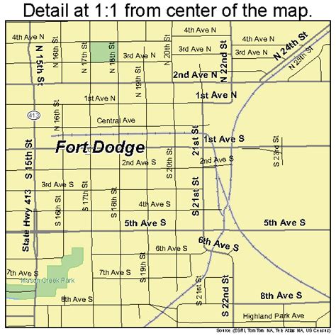 Fort Dodge Iowa Street Map 1928515