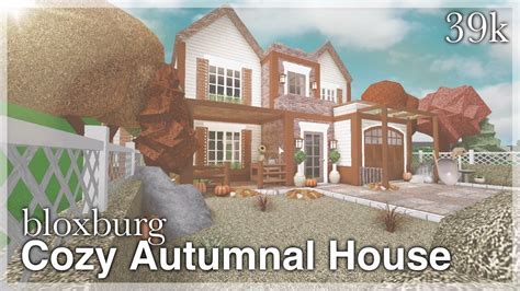 Bloxburg - Cozy Autumnal House Speedbuild (exterior) - YouTube