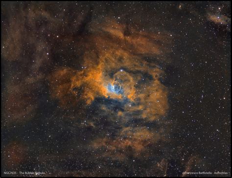 NGC7635 - The Bubble Nebula - Hubble Palette — AAPOD2.COM