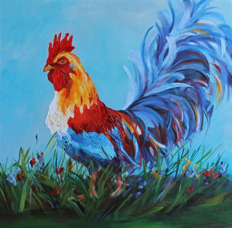 Kay Wyne Fine Art Blog: Mister Rooster - Sold