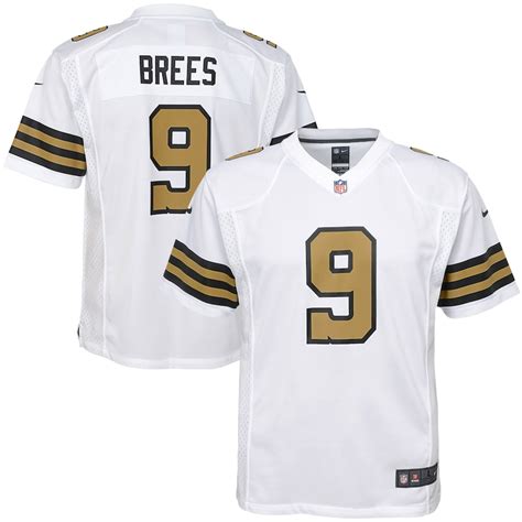 Nike Drew Brees New Orleans Saints Youth White Color Rush Game Jersey