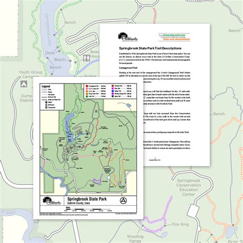 Springbrook State Park Trail Map Printable Download - Iowa Parklands