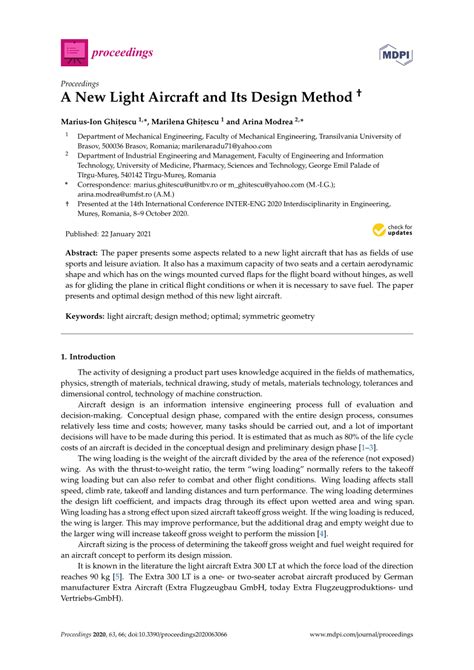 (PDF) A New Light Aircraft and Its Design Method