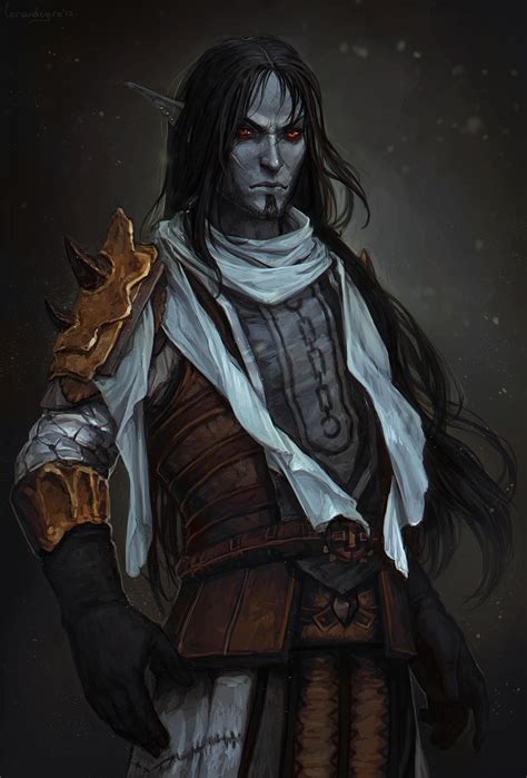 Pin by Smegman on Monsters | Elder scrolls art, Skyrim art, Drow male