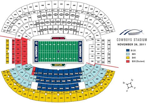 Dallas Cowboys Stadium Seating Chart | Cabinets Matttroy