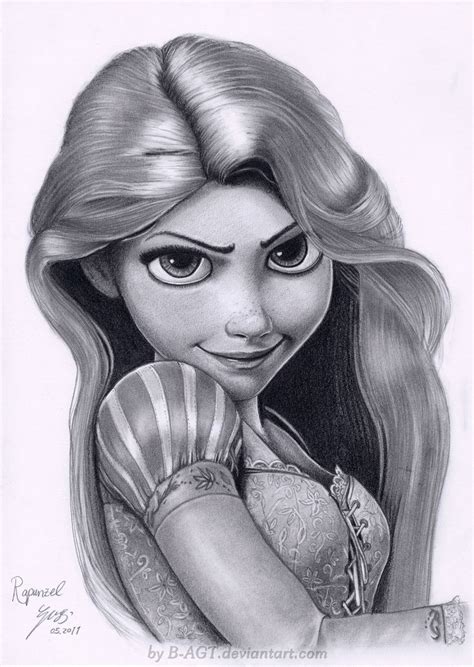 Rapunzel 3 Disney Tangled by B-AGT on DeviantArt | Rapunzel drawing ...