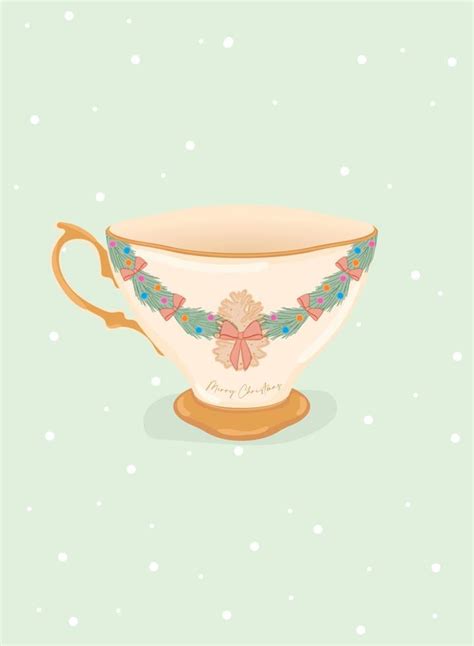 Isolated detailed christmas tea cup Vector 18860969 Vector Art at Vecteezy