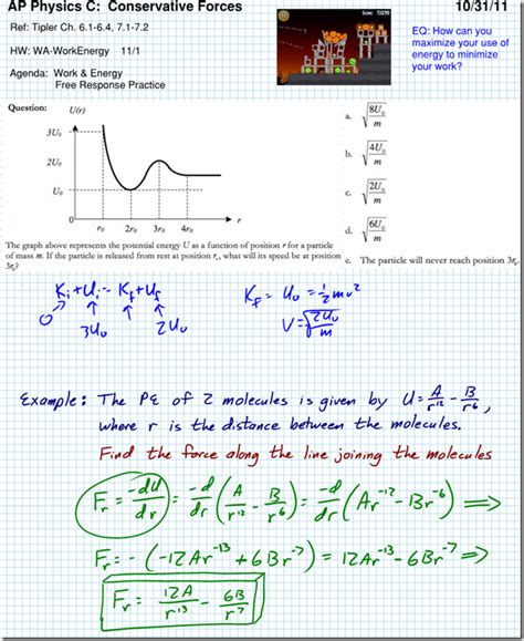 Graphs of Potential Energy - AP Physics C