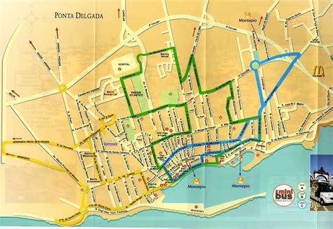 Mapa De Ponta Delgada - Portugal Cidades