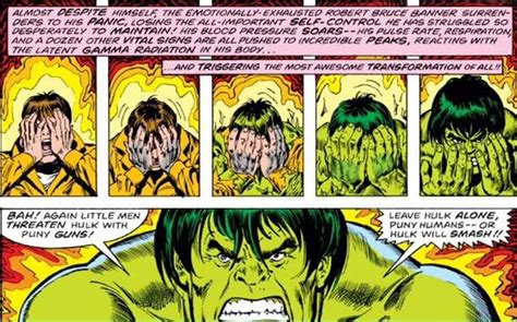 The Incredible Hulk transformation by Sal Buscema and Ernie Chan ...