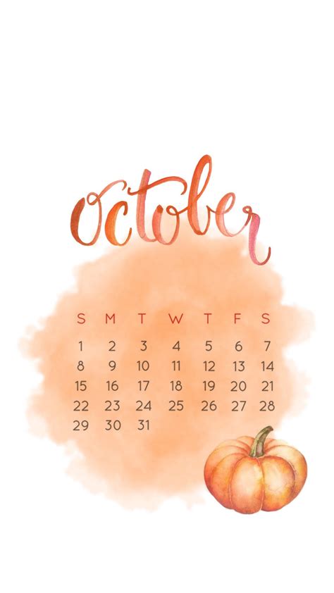 Wallpaper October 2017 calendar fall | October wallpaper, Calendar ...